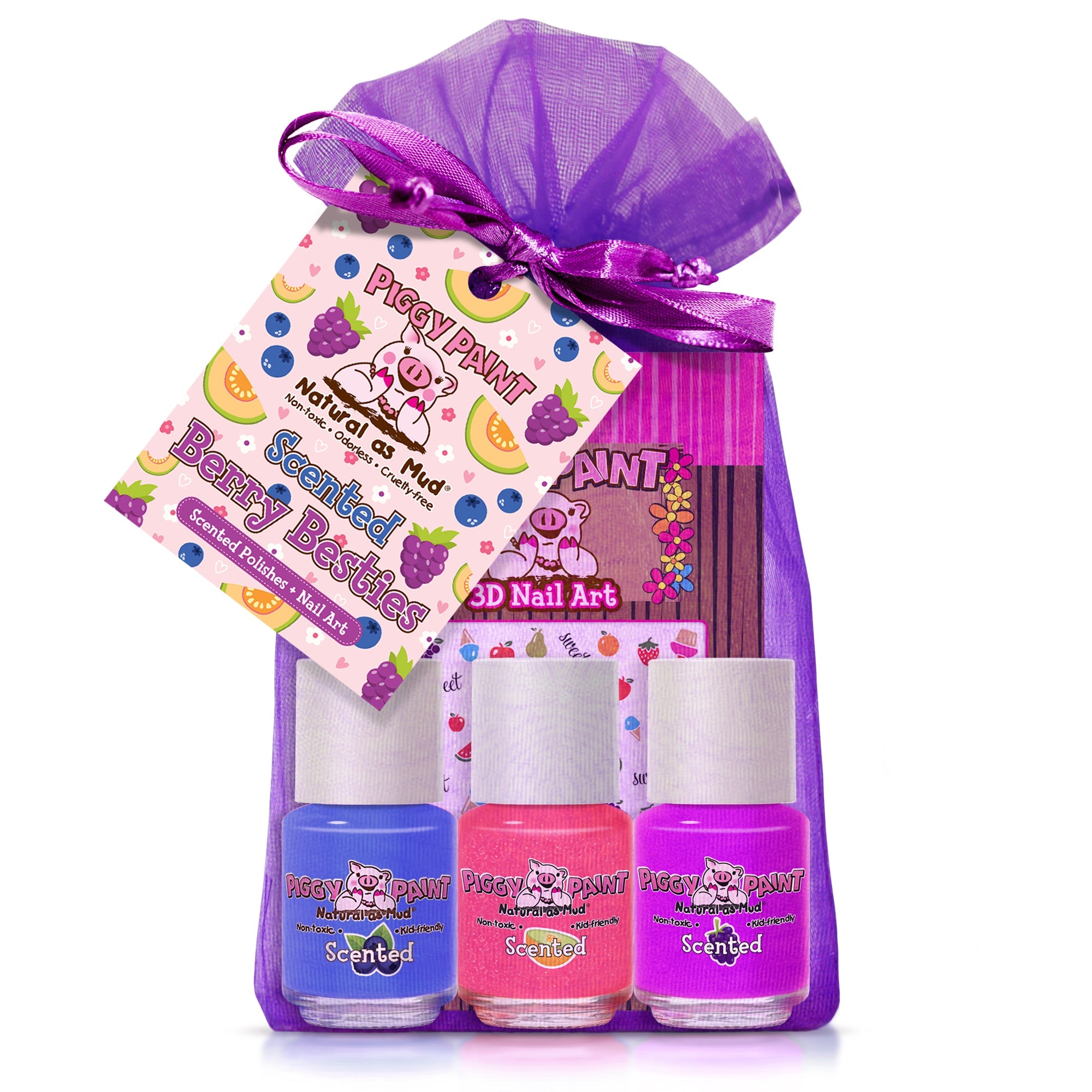 Piggy Paint - Scented Berry Bestie - Gift Set - Kit at Beyond Polish