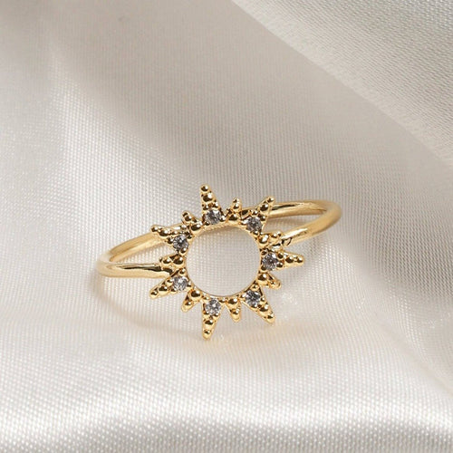 Ray Of Sunshine Rhinestone Ring