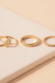 Rays Gold Rings Set - Rings at Beyond Polish