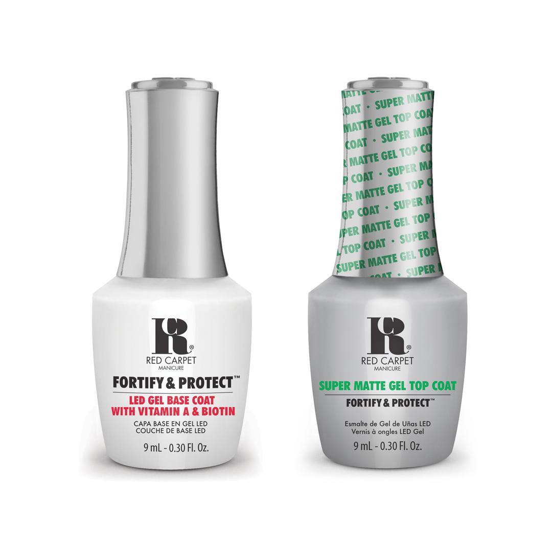 Red Carpet Manicure - Fortify & Protect Combo - Base Coat and Super Matte Top Coat 0.3 oz - Top & Base Coats at Beyond Polish