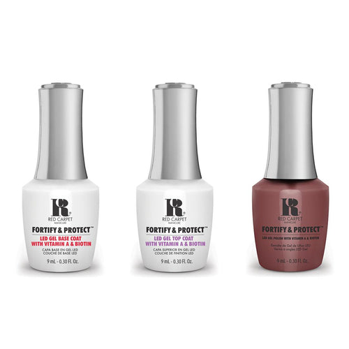 Red Carpet Manicure - Fortify & Protect Combo - Base, Top & Behind The Camera 0.3 oz