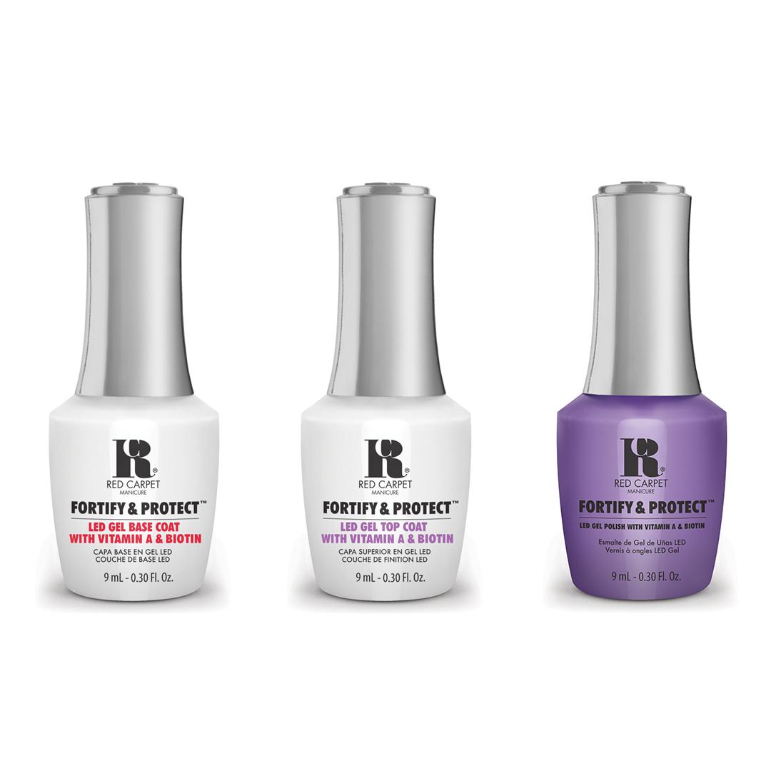 Red Carpet Manicure - Fortify & Protect Combo - Base, Top & Blockbuster Babe 0.3 oz - Gel Polish at Beyond Polish