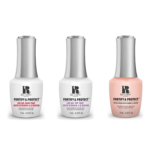 Red Carpet Manicure - Fortify & Protect Combo - Base, Top & Candid Moment 0.3 oz