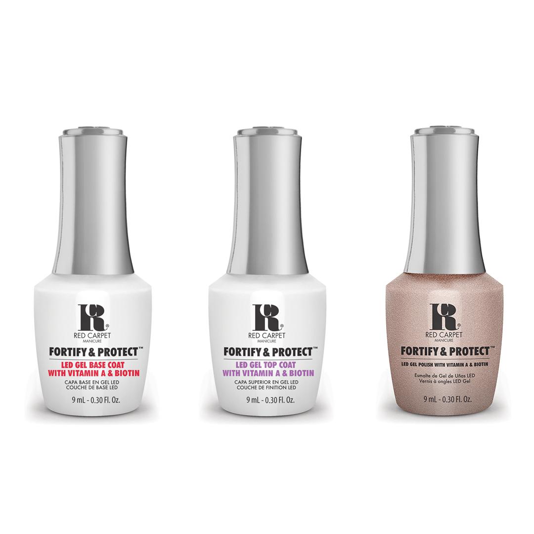 Red Carpet Manicure - Fortify & Protect Combo - Base, Top & Nude Outlook 0.3 oz - Gel Polish at Beyond Polish