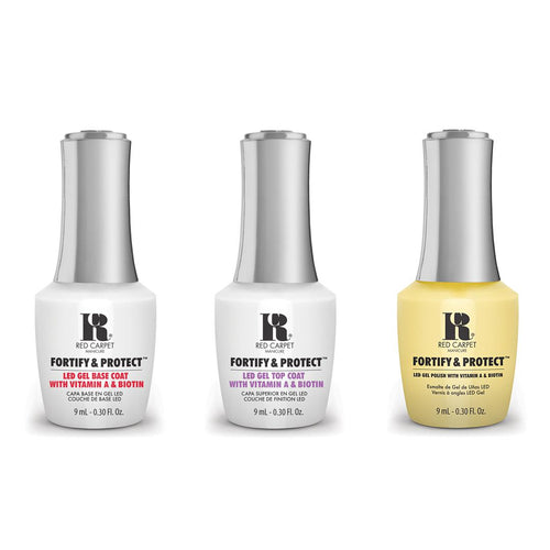 Red Carpet Manicure - Fortify & Protect Combo - Base, Top & Style Standout 0.3 oz
