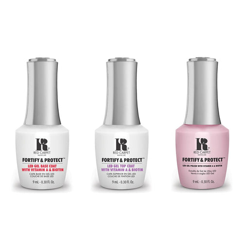 Red Carpet Manicure - Fortify & Protect Combo - Base, Top & Take Two 0.3 oz