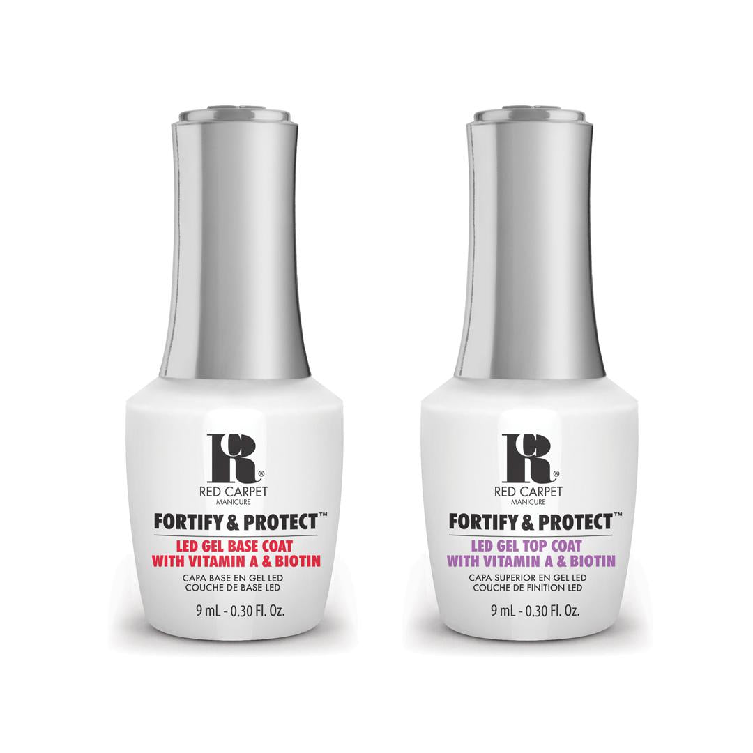 Red Carpet Manicure - Fortify & Protect Combo - Top & Base Coat 0.3 oz - Top & Base Coats at Beyond Polish