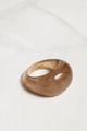 Resin Dome Ring in Brown - Rings at Beyond Polish