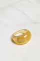 Resin Dome Ring in Yellow - Rings at Beyond Polish
