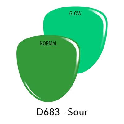 Revel Nail - Dip Powder Sour Green Glow 0.5 oz - #J683C .5 - Dipping Powder at Beyond Polish