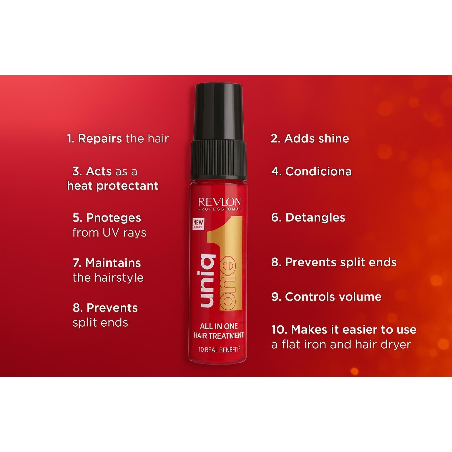 Revlon - UniqOne Celebration - Leave-In Treatment Mini 9ml - Hair at Beyond Polish