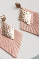 Rhea Vegan Leather Earrings - Earrings at Beyond Polish