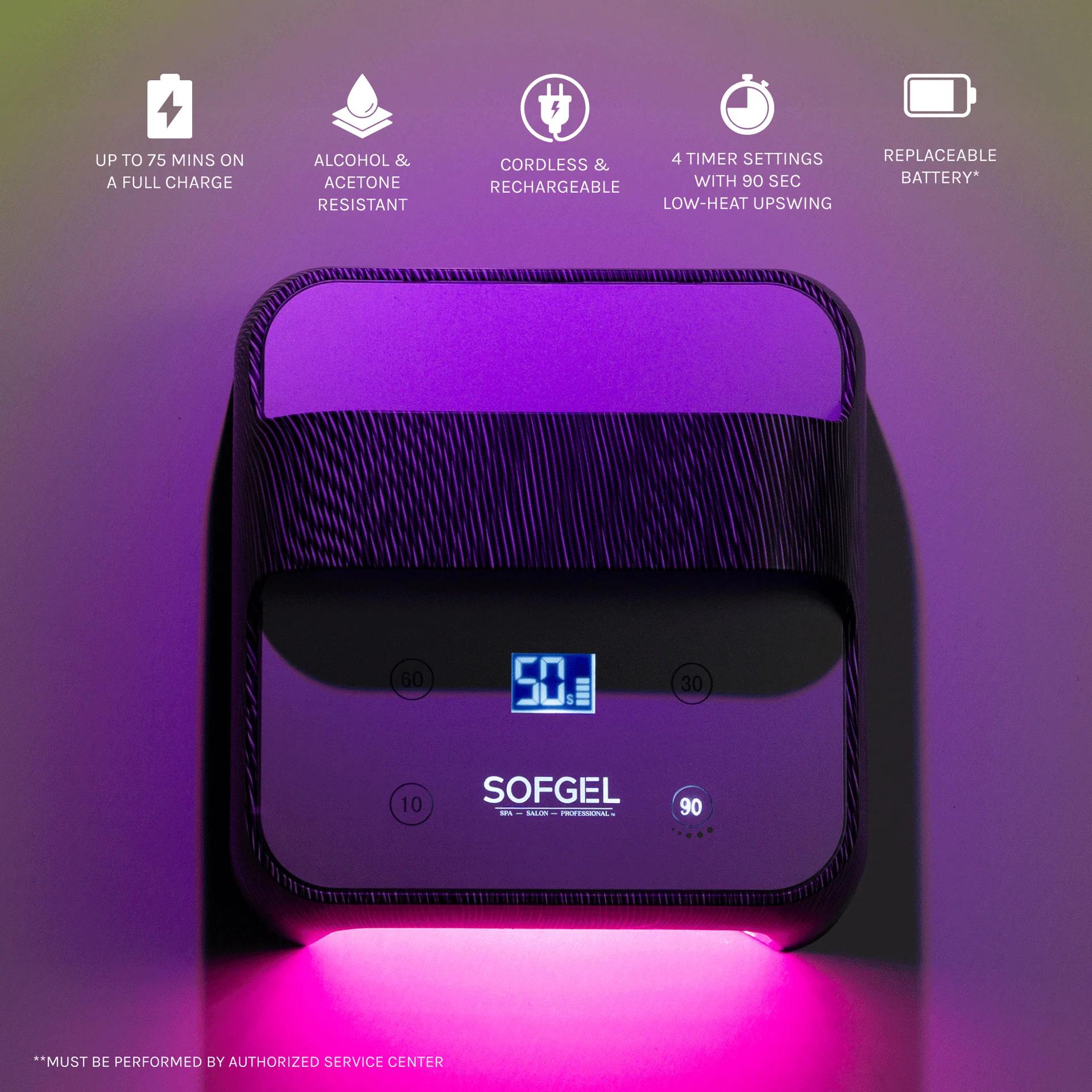SOFGEL - Bauhaus LED - Black Pattern - Manicure & Pedicure Tools at Beyond Polish