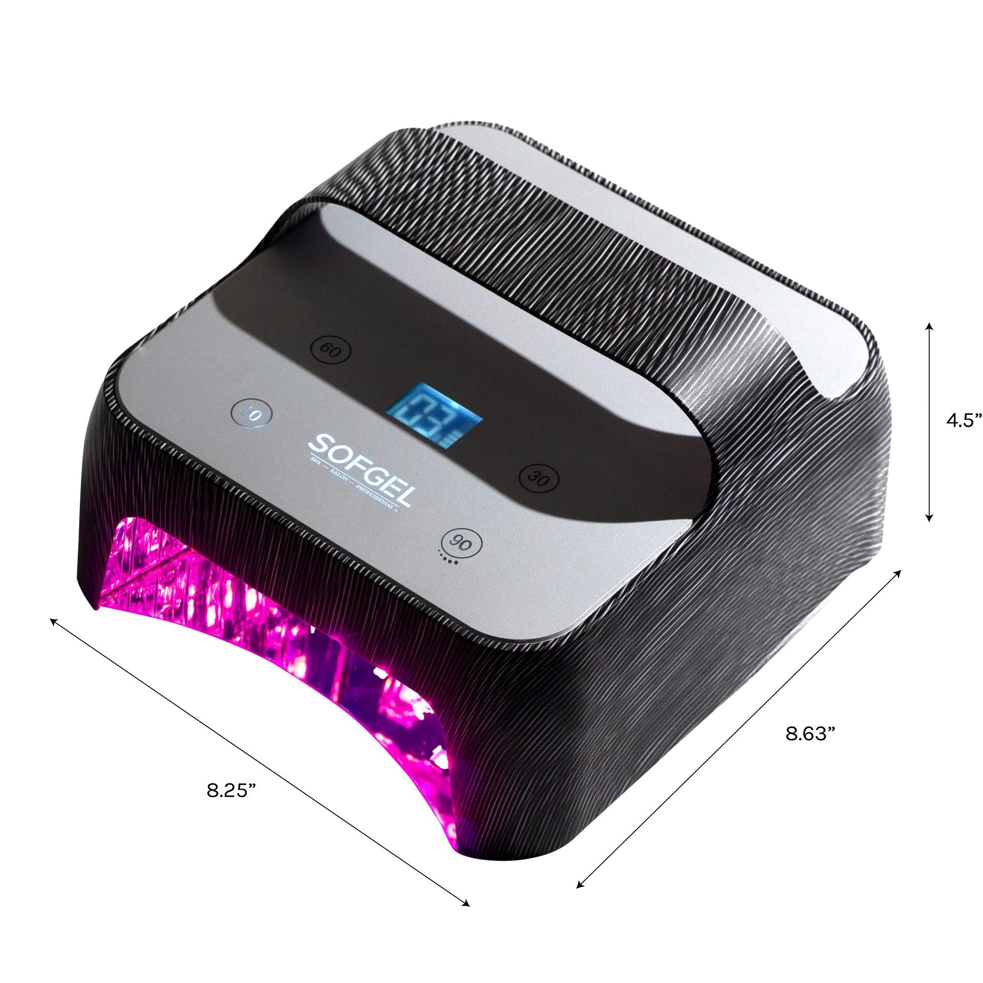 SOFGEL - Bauhaus LED - Black Pattern - Manicure & Pedicure Tools at Beyond Polish