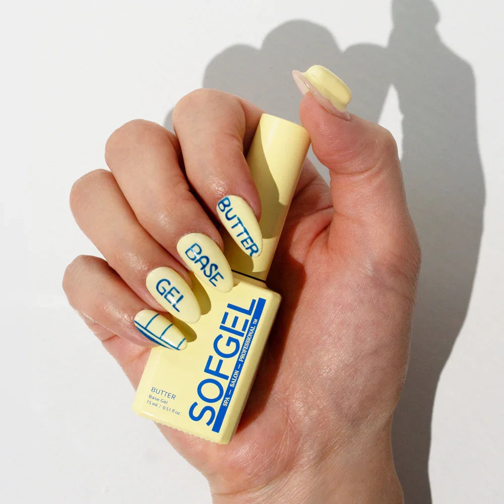 SOFGEL - Butter Base Gel (Peel Off Base) - 15Ml - Top & Base Coats at Beyond Polish