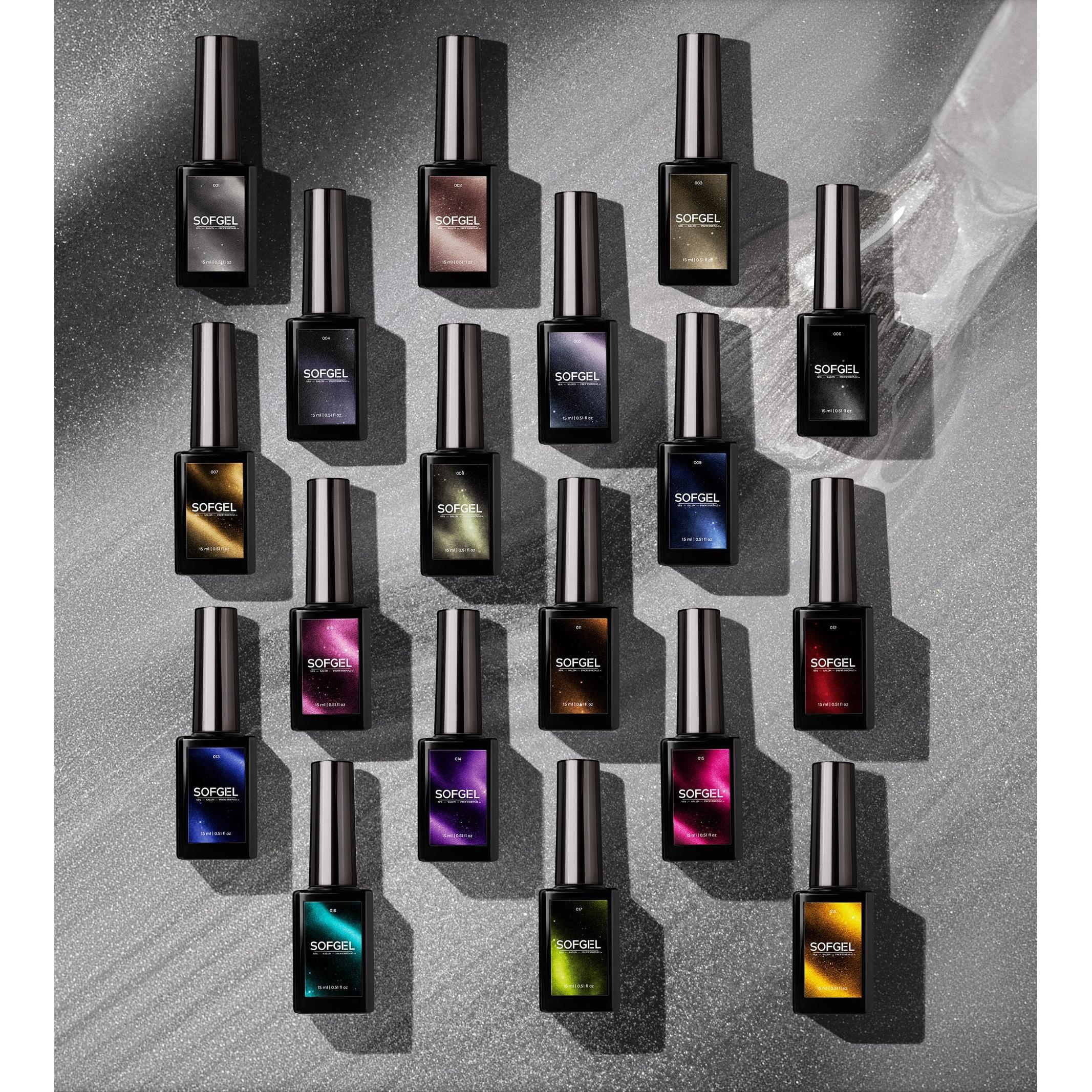 SOFGEL - Chinchilla Cat Eye - 18 Color Full Set - Gel Polish at Beyond Polish