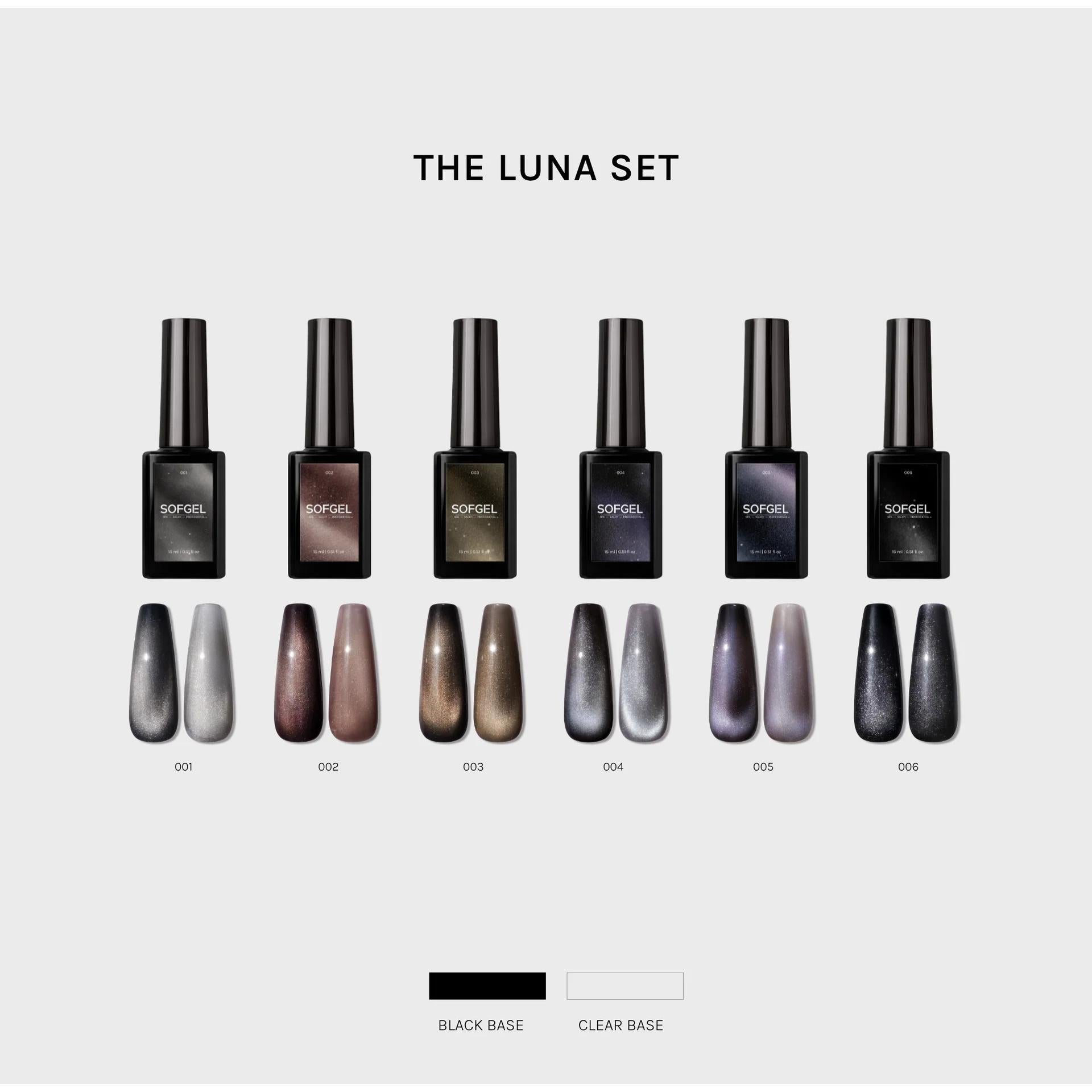SOFGEL - Chinchilla Cat Eye - The Luna Set - Gel Polish at Beyond Polish