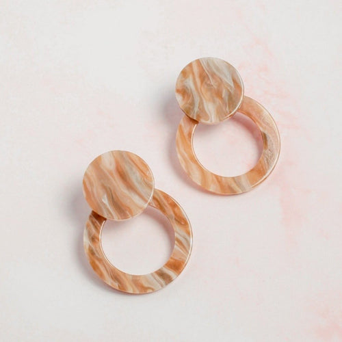 Sandy Resin Drop Earrings
