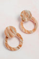 Sandy Resin Drop Earrings - Earrings at Beyond Polish