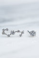 Scorpio 24k White Gold Plated Studs - Earrings at Beyond Polish