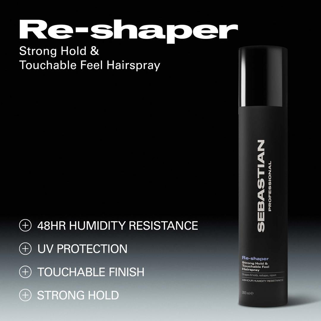 Sebastian - Reshaper Strong Hold & Touchable Feel Hairspray 10.5 oz - Hair at Beyond Polish