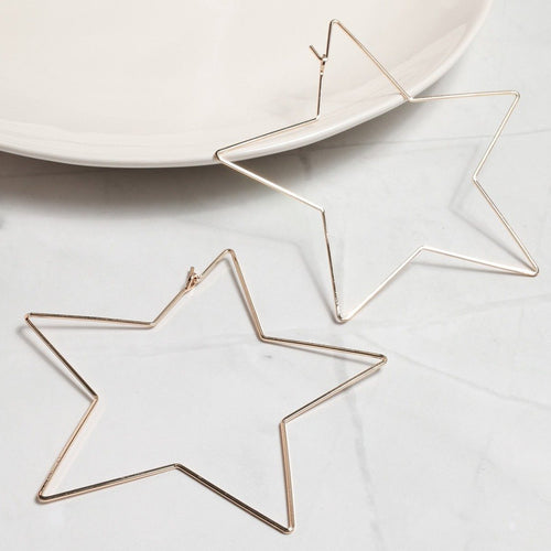 Seeing Stars Hoop Earrings