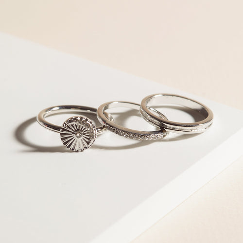 Selena Signet Rings Set