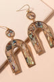 Shell U Shaped Earrings - Earrings at Beyond Polish