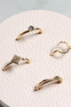 Simple Geometric 5 Ring Set - Rings at Beyond Polish