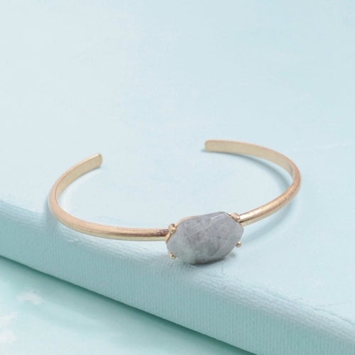 Simply Gray Stone Cuff