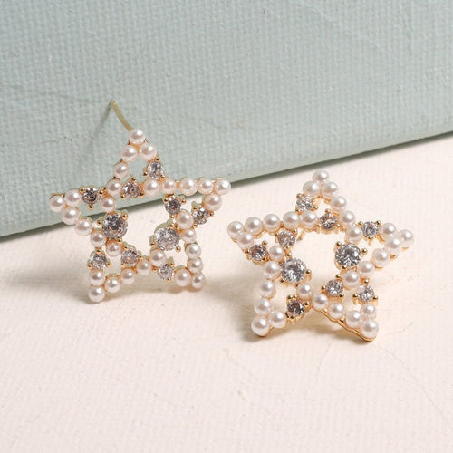 Starry Nights Pearl Earrings