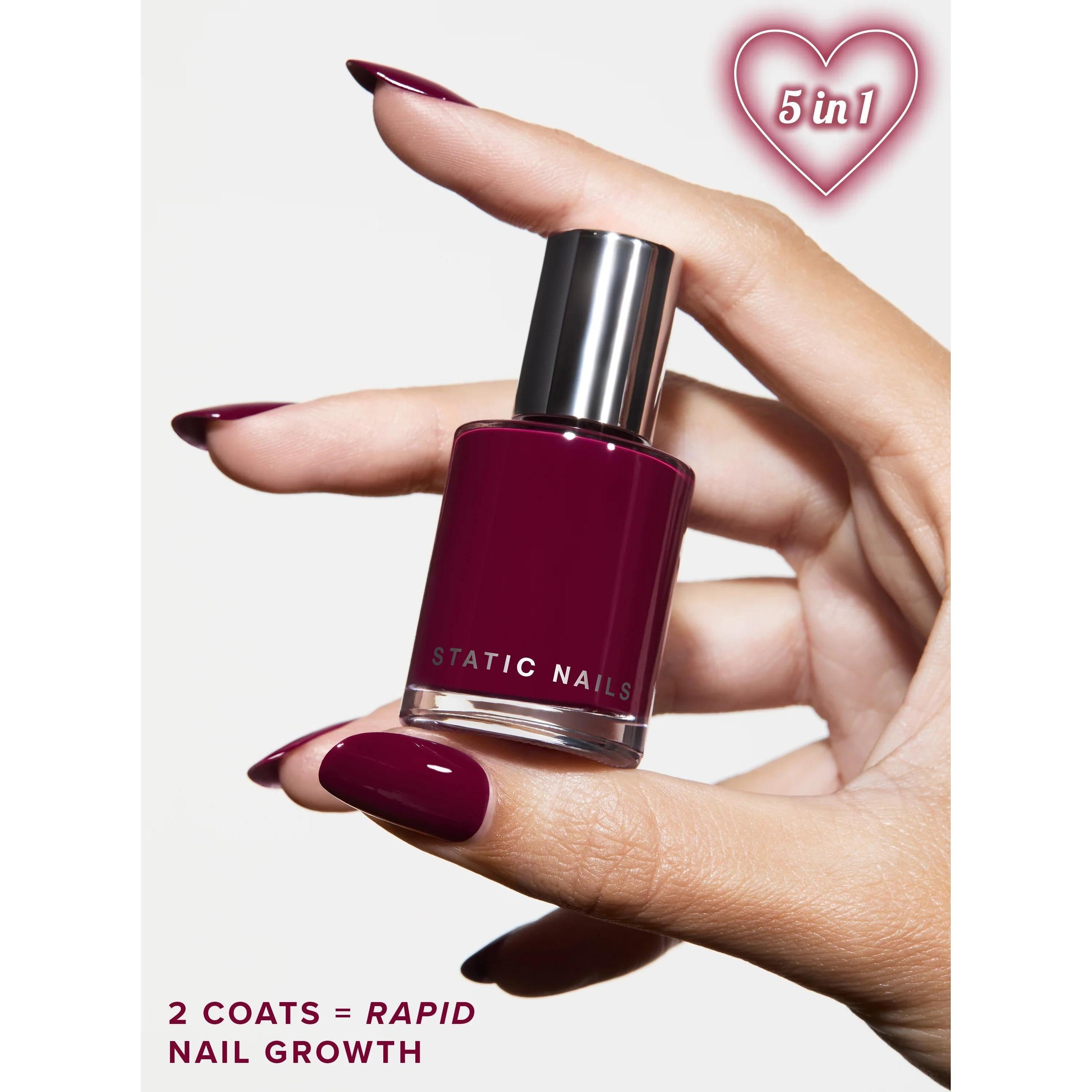 Static Nails - 5 In 1 Rapid Growth Treatment - Morello - Nail Lacquer at Beyond Polish