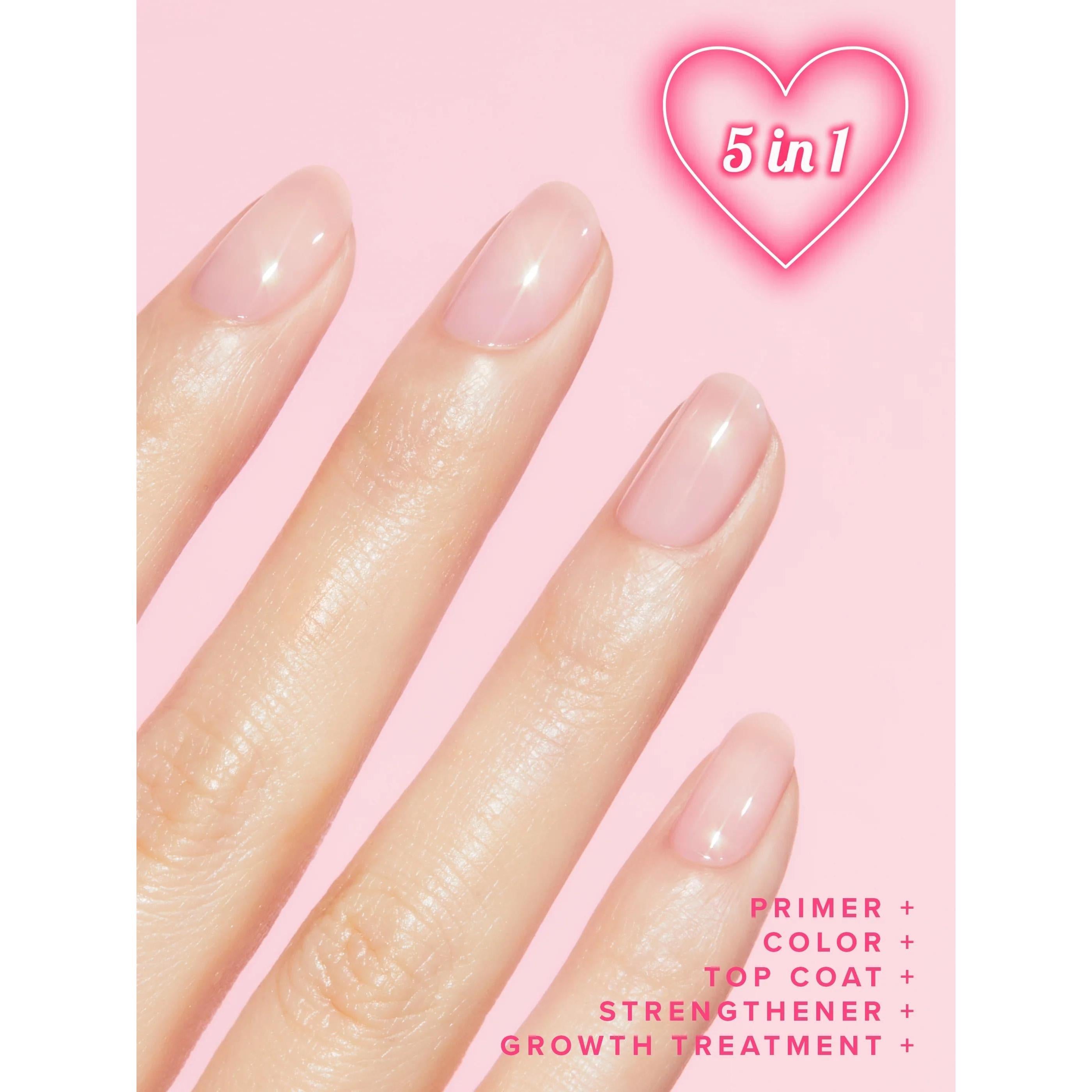 Static Nails - 5 In 1 Rapid Growth Treatment - Signiture Pink - Nail Lacquer at Beyond Polish