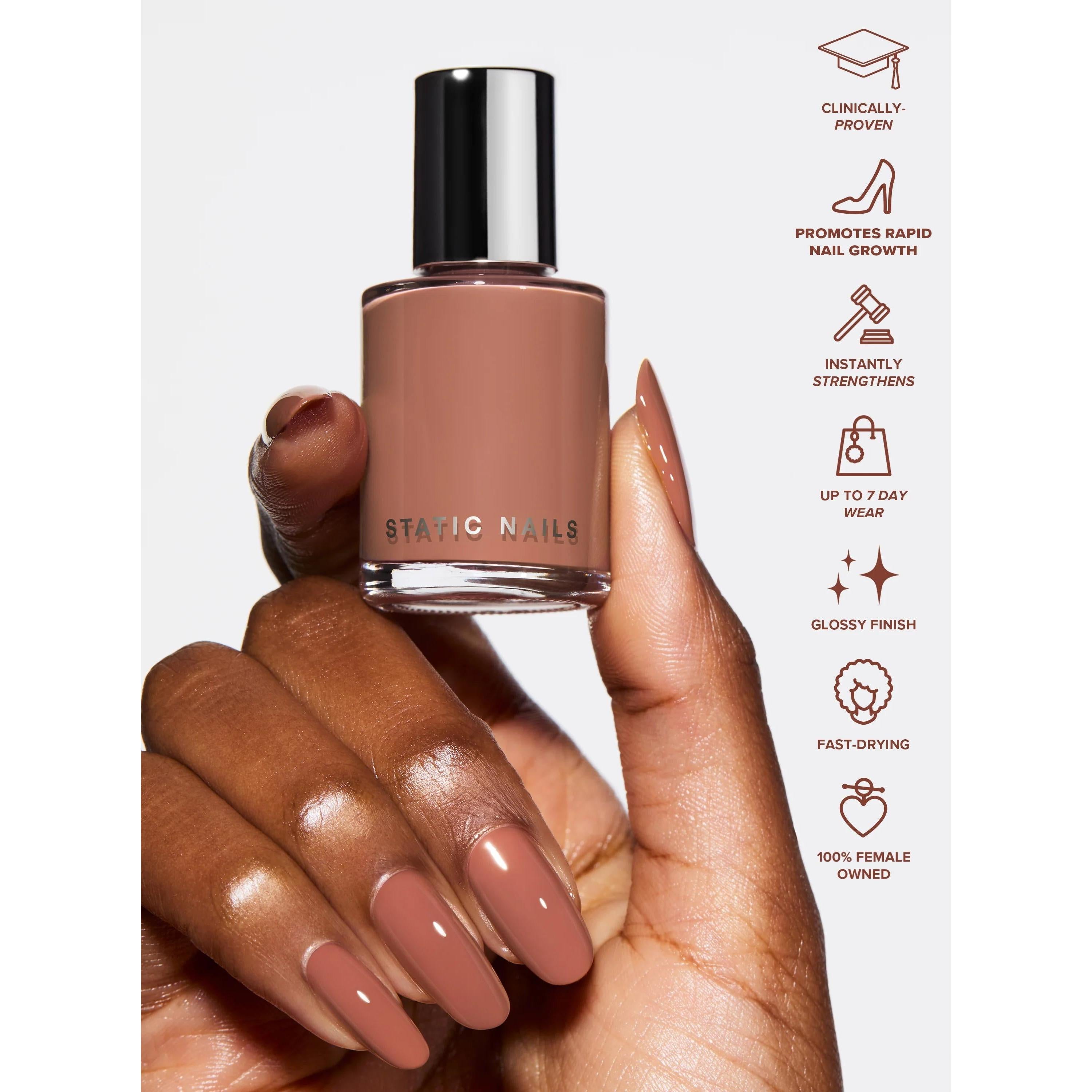 Static Nails - 5 In 1 Rapid Growth Treatment - Teddy - Nail Lacquer at Beyond Polish