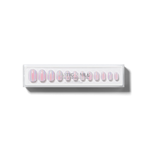 Static Nails - Reusable Pop-On Manicures - Digital Pink - Round