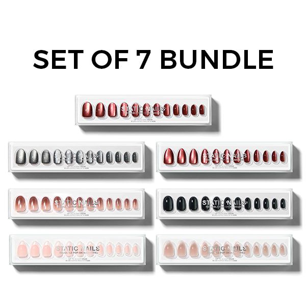 Static Nails - Reusable Pop-On Manicures - Fall Winter Capsule Set of 7 - Nail Extensions at Beyond Polish