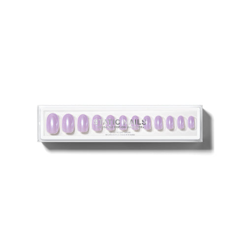 Static Nails - Reusable Pop-On Manicures - Glazed Lavender - Round