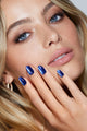 Static Nails - Reusable Pop-On Manicures - Velvet Nails Sapphire - Round - Nail Extensions at Beyond Polish