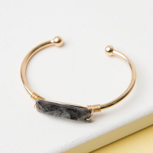 Stone Cuff Bracelet