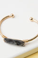 Stone Cuff Bracelet - Bracelets at Beyond Polish
