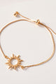 Sun Burst Bracelet in Gold - Bracelets at Beyond Polish
