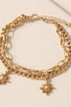 Sun Bursts Charms Chain Bracelet - Bracelets at Beyond Polish