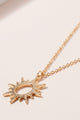 Sun Pendant Necklace in Gold - Necklaces at Beyond Polish