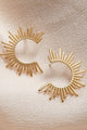 Sunburst Gold Earrings - Earrings at Beyond Polish