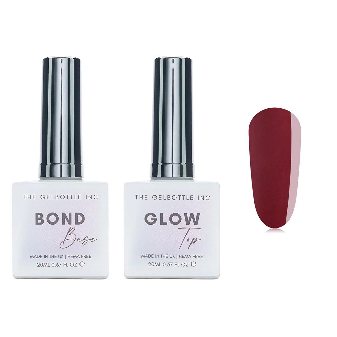 The GelBottle Inc - Gel Combo - Bond Base, Glow Top & Hema-Free Paint - After Dark - Gel Polish at Beyond Polish
