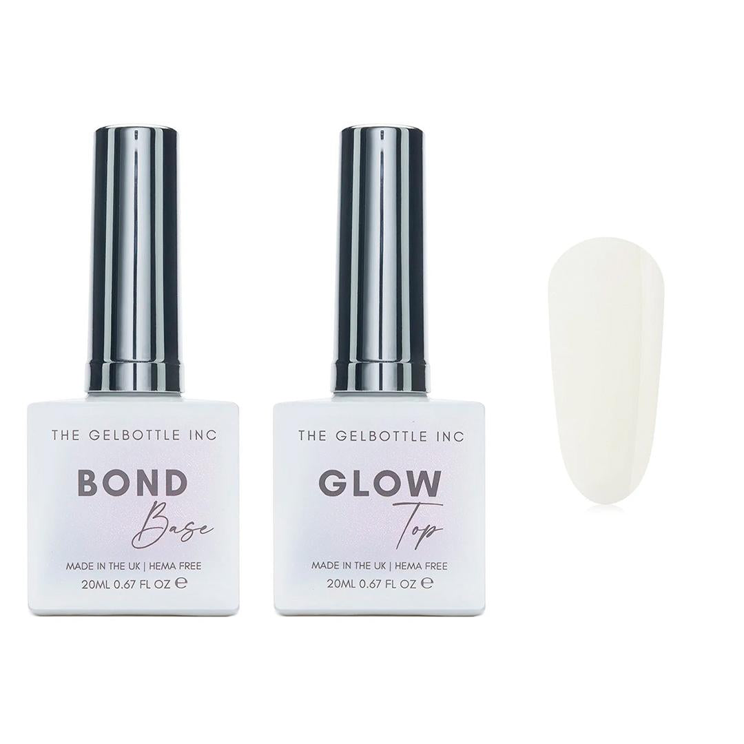 The GelBottle Inc - Gel Combo - Bond Base, Glow Top & Hema-Free Paint - Blanc - Gel Polish at Beyond Polish