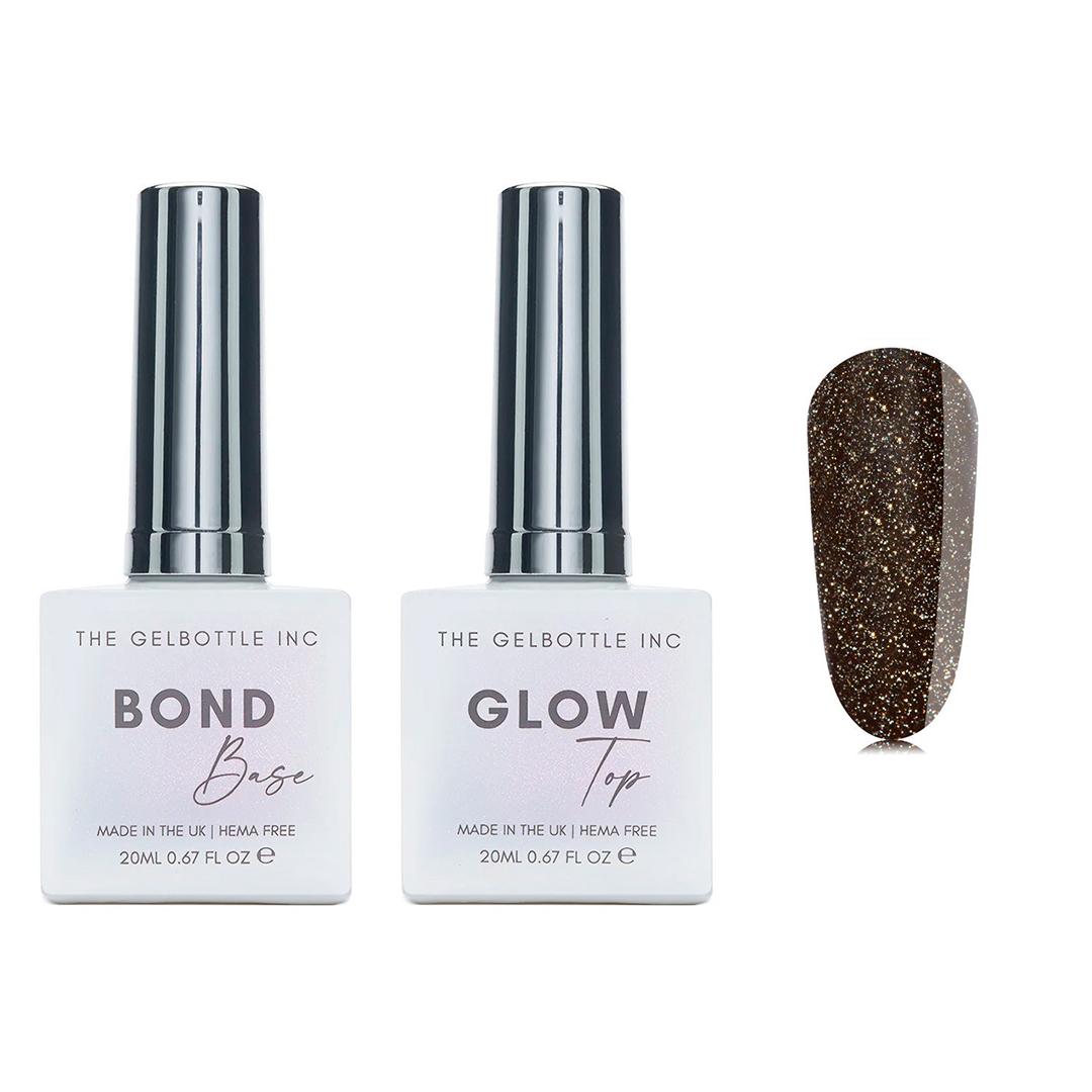 The GelBottle Inc - Gel Combo - Bond Base, Glow Top & Hema-Free Paint - Last Night - Gel Polish at Beyond Polish