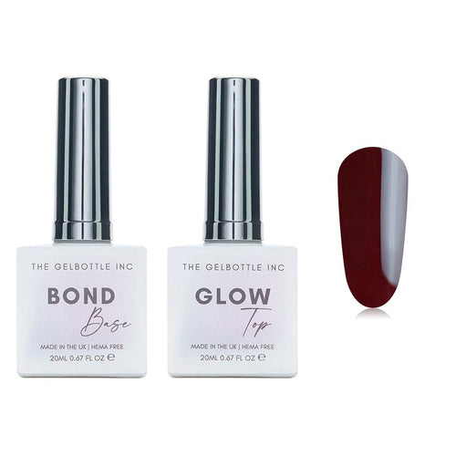 The GelBottle Inc - Gel Combo - Bond Base, Glow Top & Hema-Free Paint - Manhattan