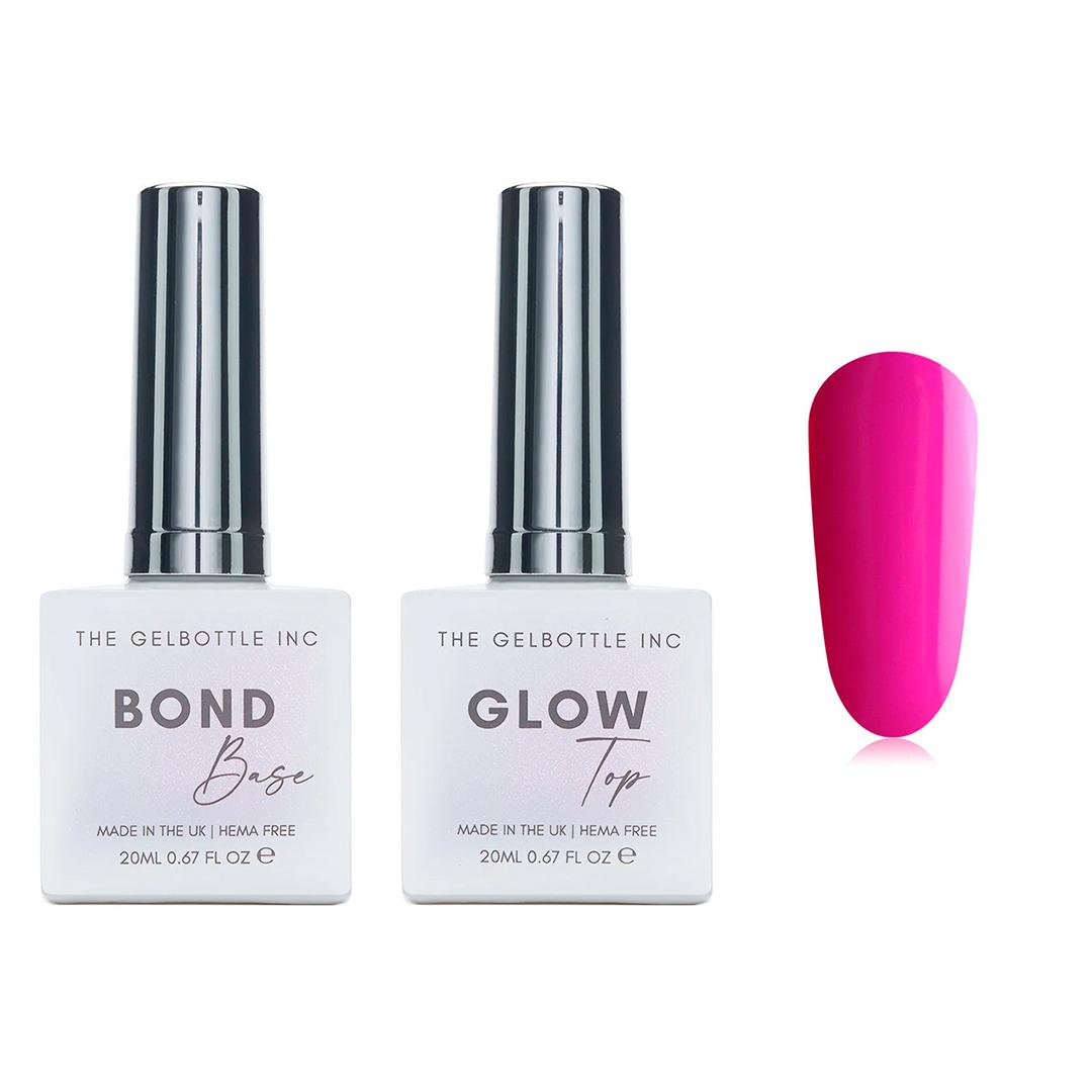The GelBottle Inc - Gel Combo - Bond Base, Glow Top & Hema-Free Paint - Miami - Gel Polish at Beyond Polish