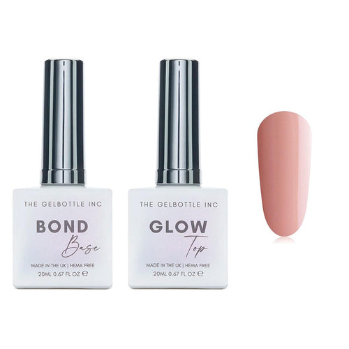 The GelBottle Inc - Gel Combo - Bond Base, Glow Top & Hema-Free Paint - Naked